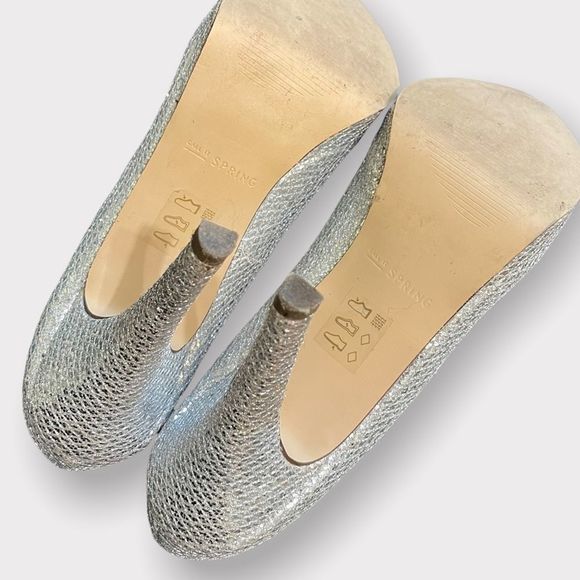 Call it Spring - Shiny Sparkly Silver Heels - 8 - Picture 4 of 6